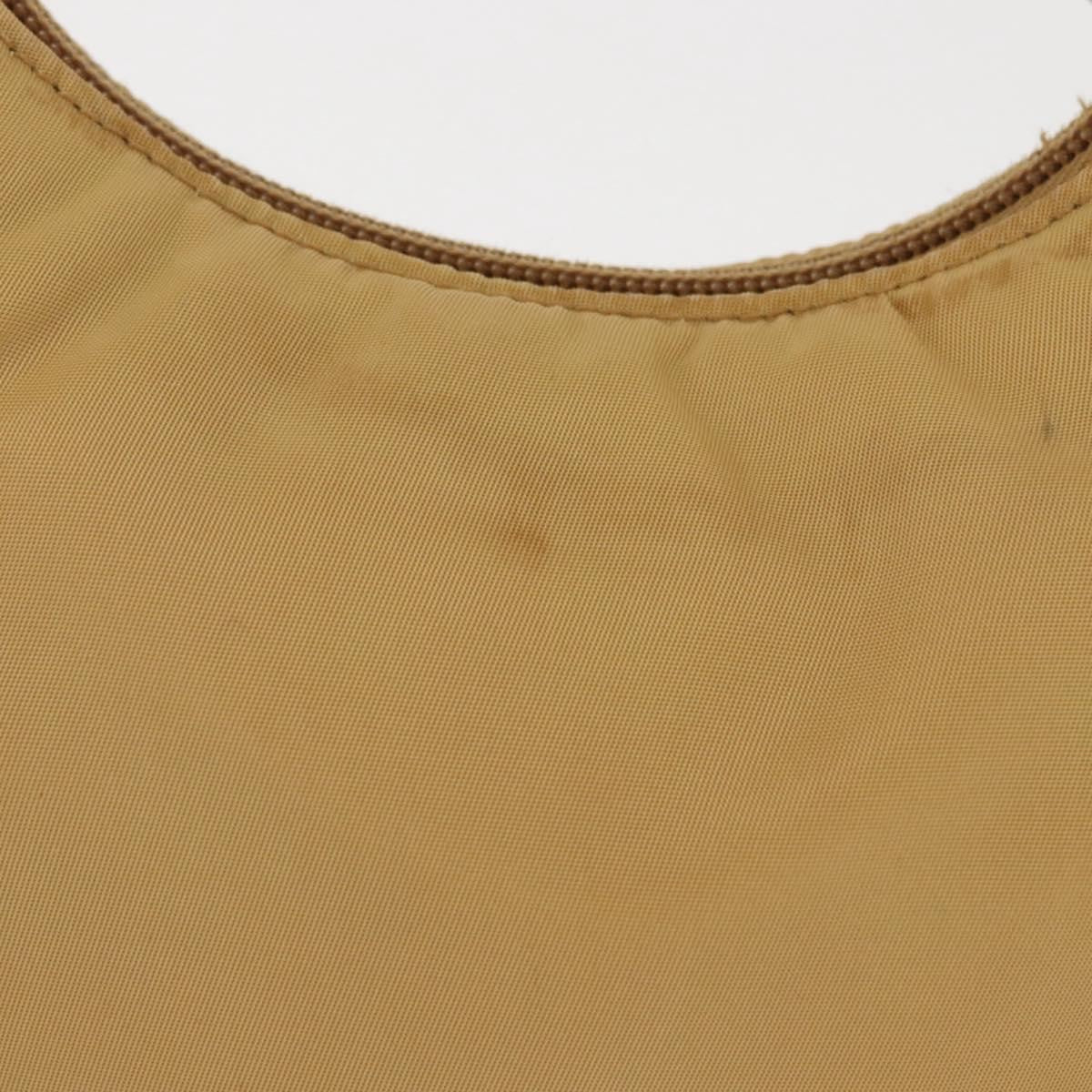 Prada PRADA Hand Bag Nylon Beige Authentic 163348