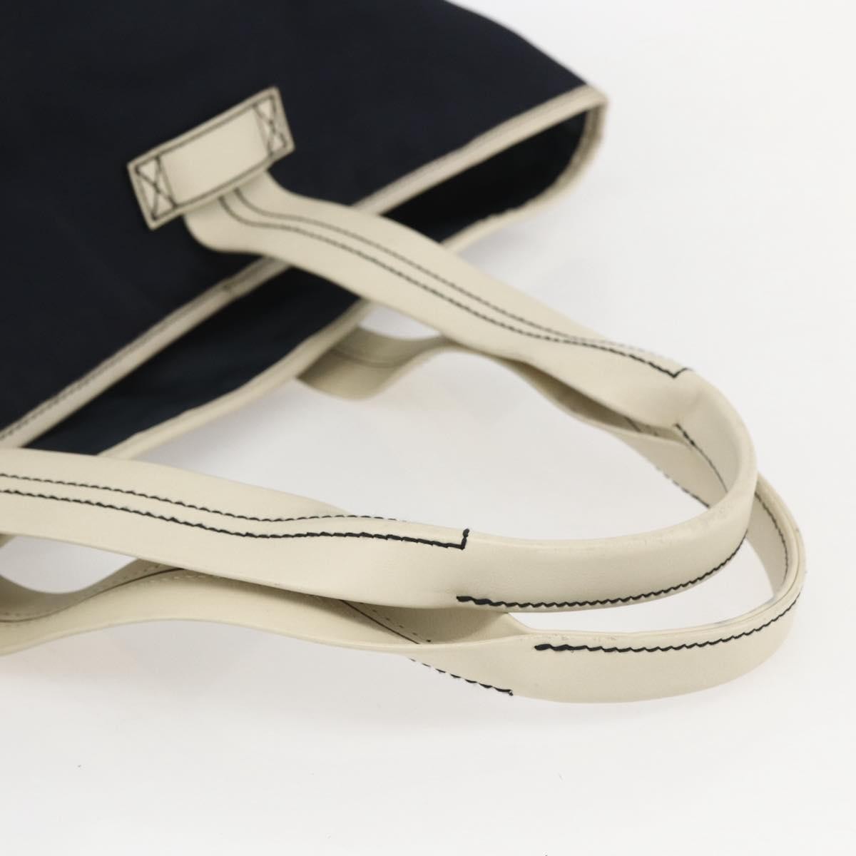 Gucci GUCCI Tote Bag Nylon Navy Silver 169943 Authentic fm4956