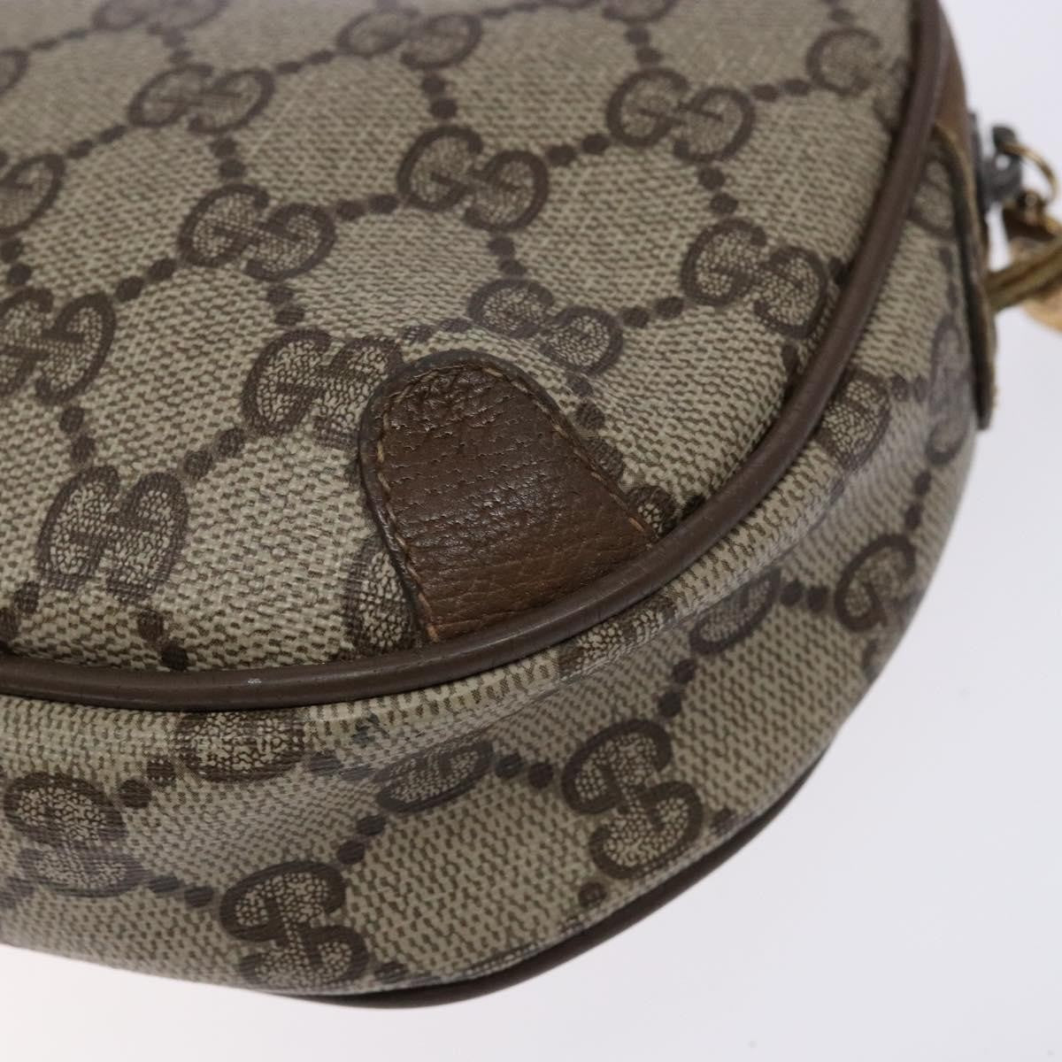 Gucci GUCCI GG Supreme Web Sherry Line Shoulder Bag PVC Beige 89 02 066 Authentic 133869