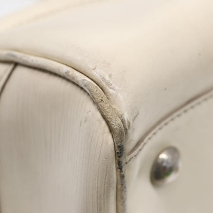 Louis Vuitton LOUIS VUITTON Epi Boring Montaigne GM Hand Bag White Yvoire M5931J LV Authentic 87942