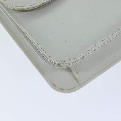 Gucci GUCCI Hand Bag Leather White Authentic yk12076