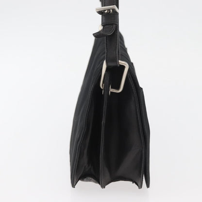 Prada PRADA Shoulder Bag Nylon Black Silver Authentic YKZ1095A