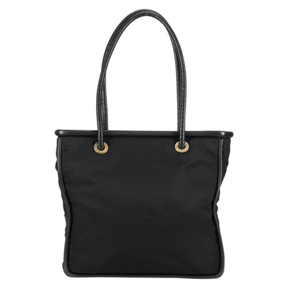 Celine CELINE Tote Bag Nylon Black Gold Authentic 136206