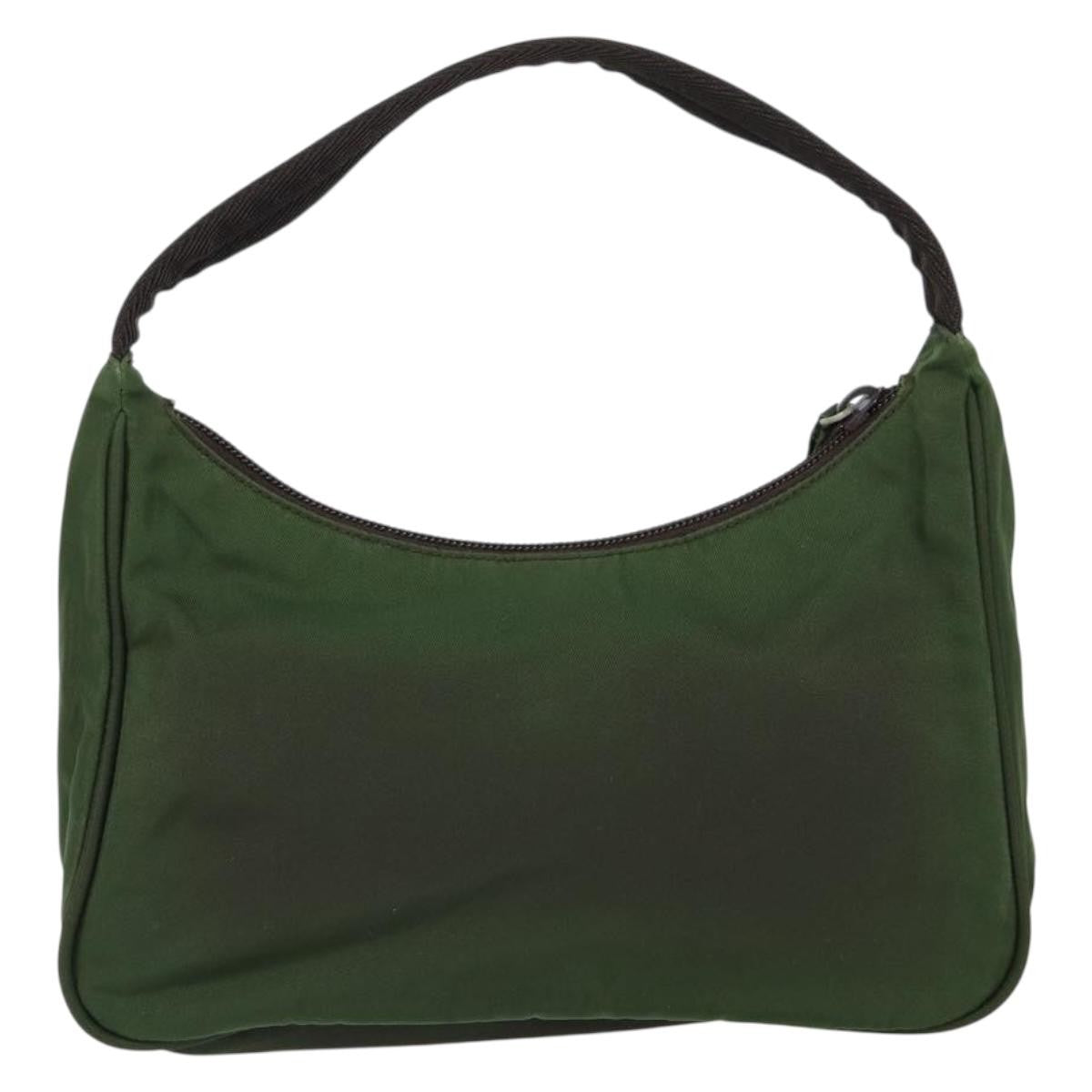 Prada PRADA Hand Bag Nylon Green Authentic 152801