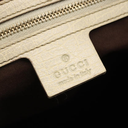 Gucci GUCCI GG Canvas Sherry Line Hand Bag Beige Gold 137396 Authentic ep13635