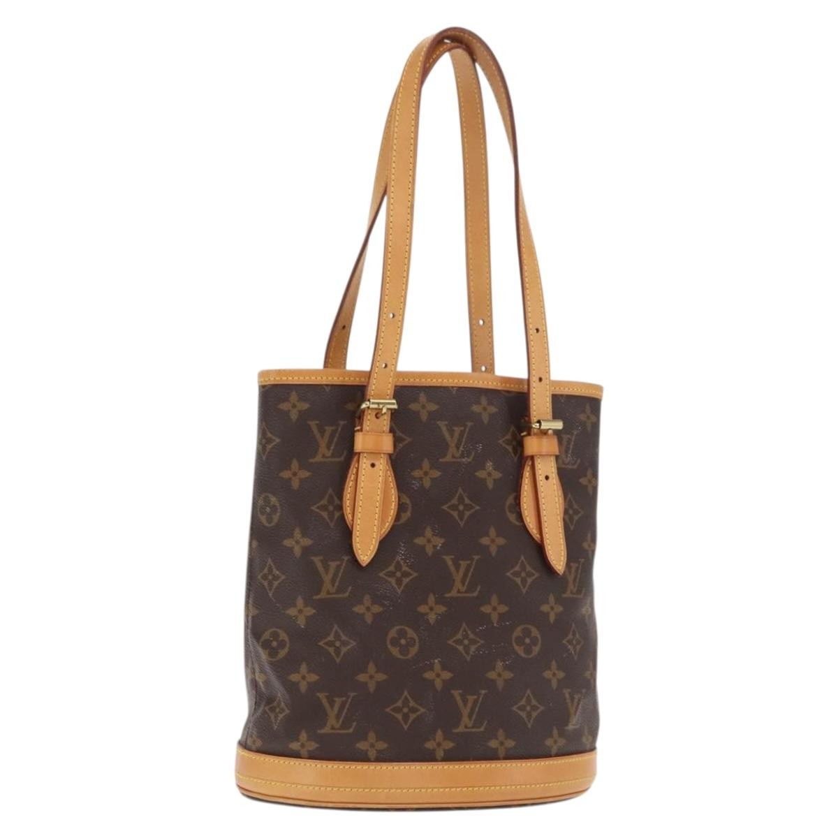 Louis Vuitton LOUIS VUITTON Monogram Bucket PM Shoulder Bag M42238 LV Authentic am9732