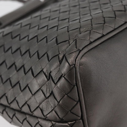 BOTTEGAVENETA BOTTEGAVENETA BOTTEGA VENETA INTRECCIATO Purse Hand Bag Leather Silver Gold Authentic 177803