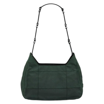 Prada PRADA Shoulder Bag Nylon Green Silver Authentic bs34473