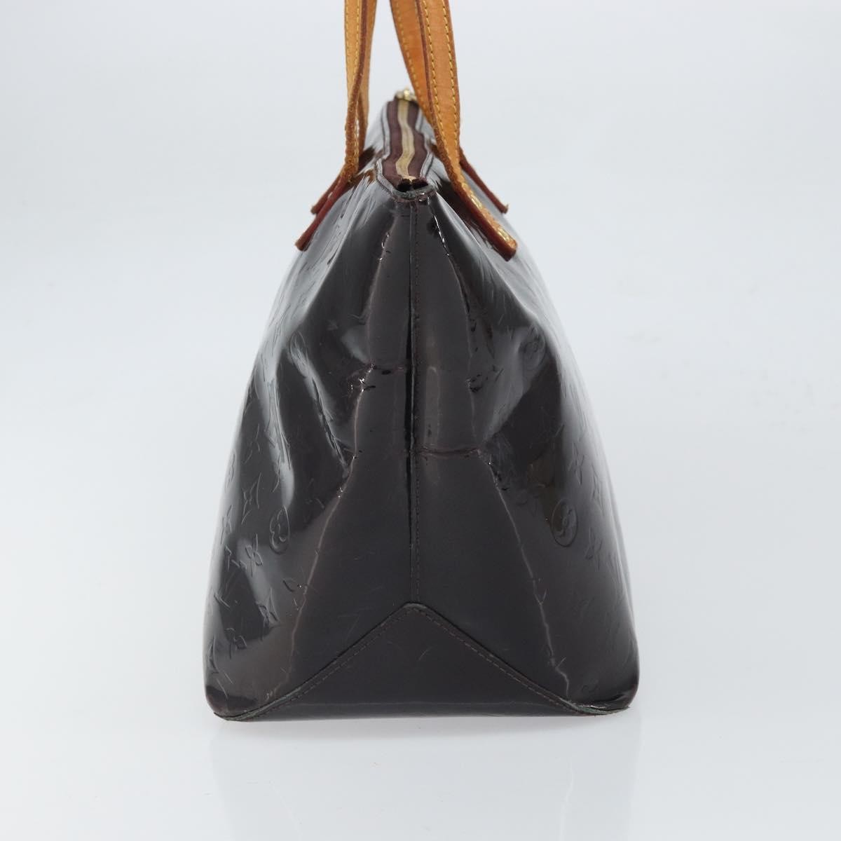 Louis Vuitton LOUIS VUITTON Monogram Vernis Bellevue GM Tote Bag Amarante M93589 Authentic 166294