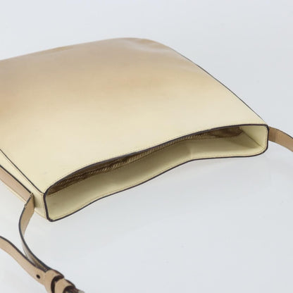 Prada PRADA Shoulder Bag Patent leather Beige Authentic ti3531