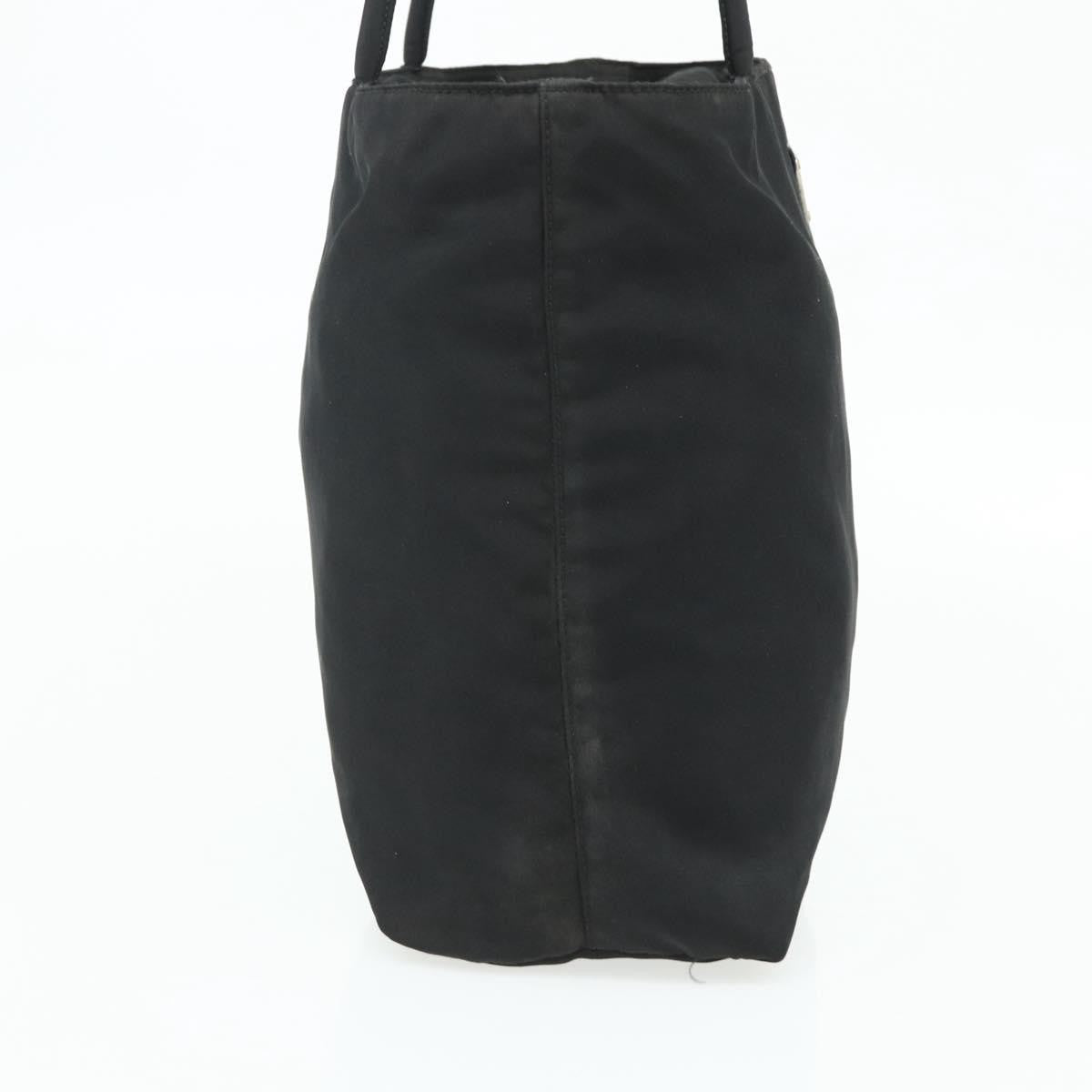 Prada PRADA Tote Bag Nylon Black Silver Authentic bs34741