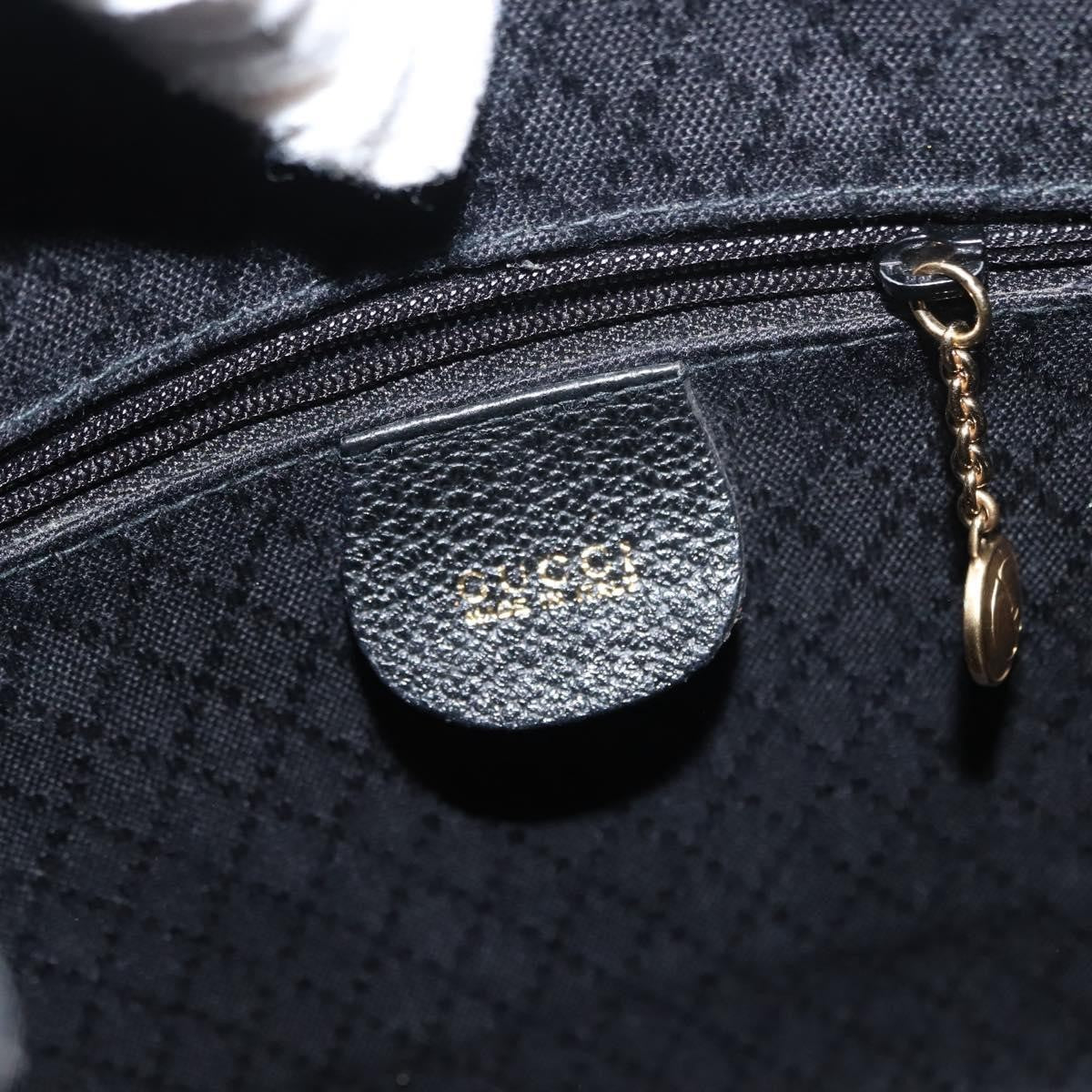 Gucci GUCCI Bamboo Backpack Suede Black Gold 003 58 0030 Authentic ep11366 Bag