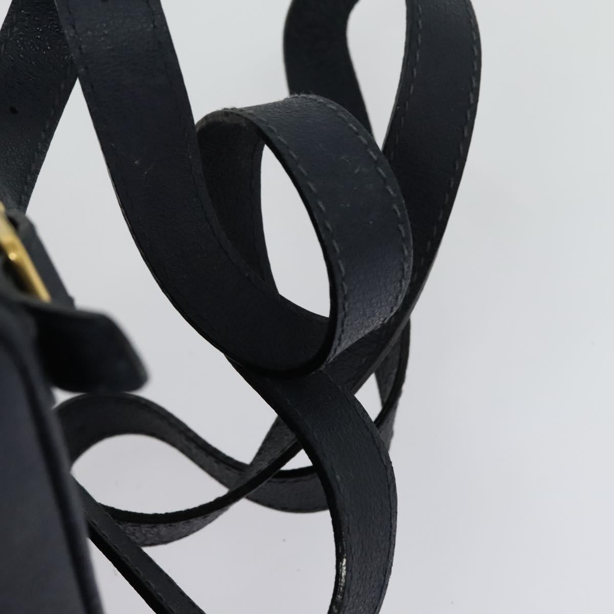 Gucci GUCCI Bamboo Backpack Suede Navy Gold 003 2034 0030 Authentic ep10733 Bag