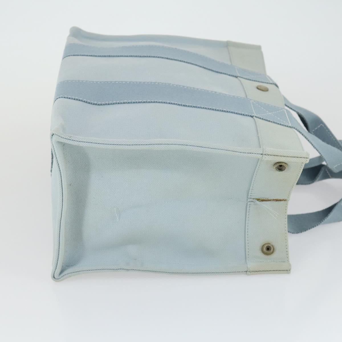 Hermès Hermès HERMES Bora Bora MM Hand Bag Canvas 2 Set Baby Blue Silver Authentic mr1842