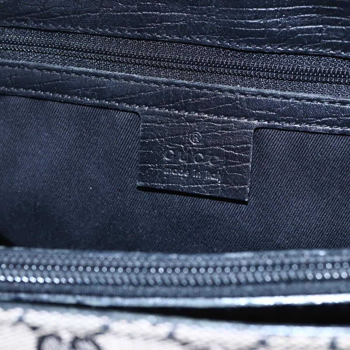 Gucci GUCCI GG Canvas Bamboo Tote Bag Navy 112526 Authentic 154654