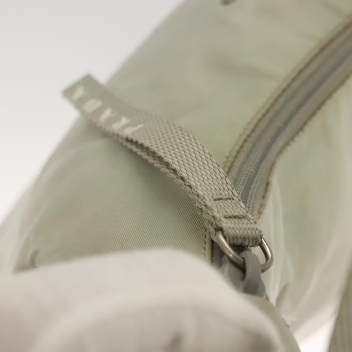 Prada PRADA Shoulder Bag Nylon Silver Gray Authentic 123869