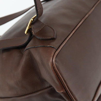 Gucci GUCCI Bamboo Backpack Leather Brown Gold 003 58 0016 Authentic 178057 Bag