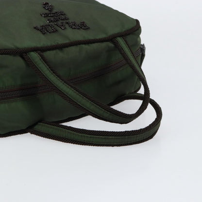 Prada PRADA Hand Bag Nylon Green Authentic 153060