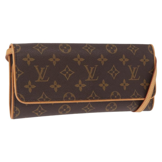 Louis Vuitton LOUIS VUITTON Monogram Pochette Twin GM Shoulder Bag M51852 LV Authentic ka1548
