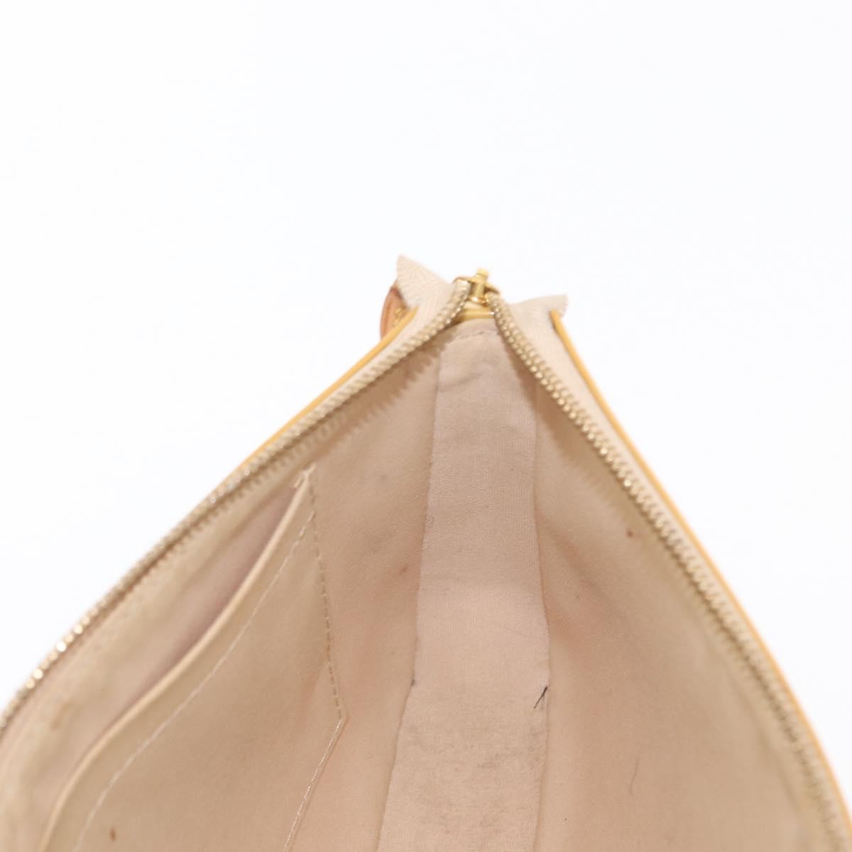 Louis Vuitton LOUIS VUITTON Vernis Pochette Accessoires Accessory Pouch Citrin LV Authentic 161520 Bag