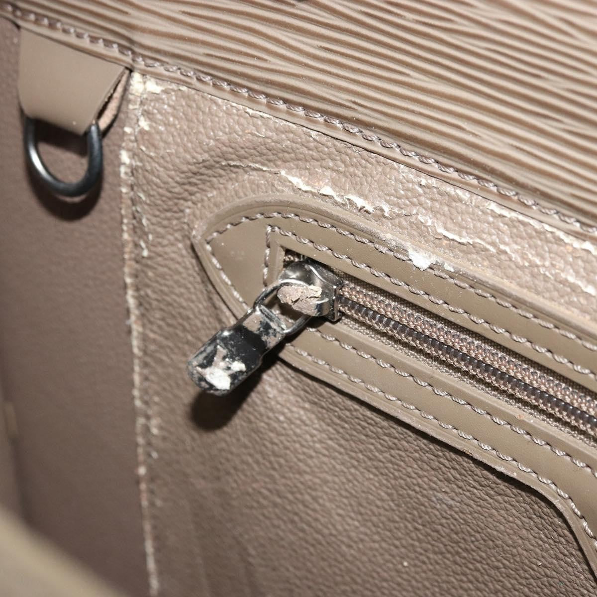 Louis Vuitton LOUIS VUITTON Epi Sac Plat Hand Bag Lilac M5207B LV Authentic 179149