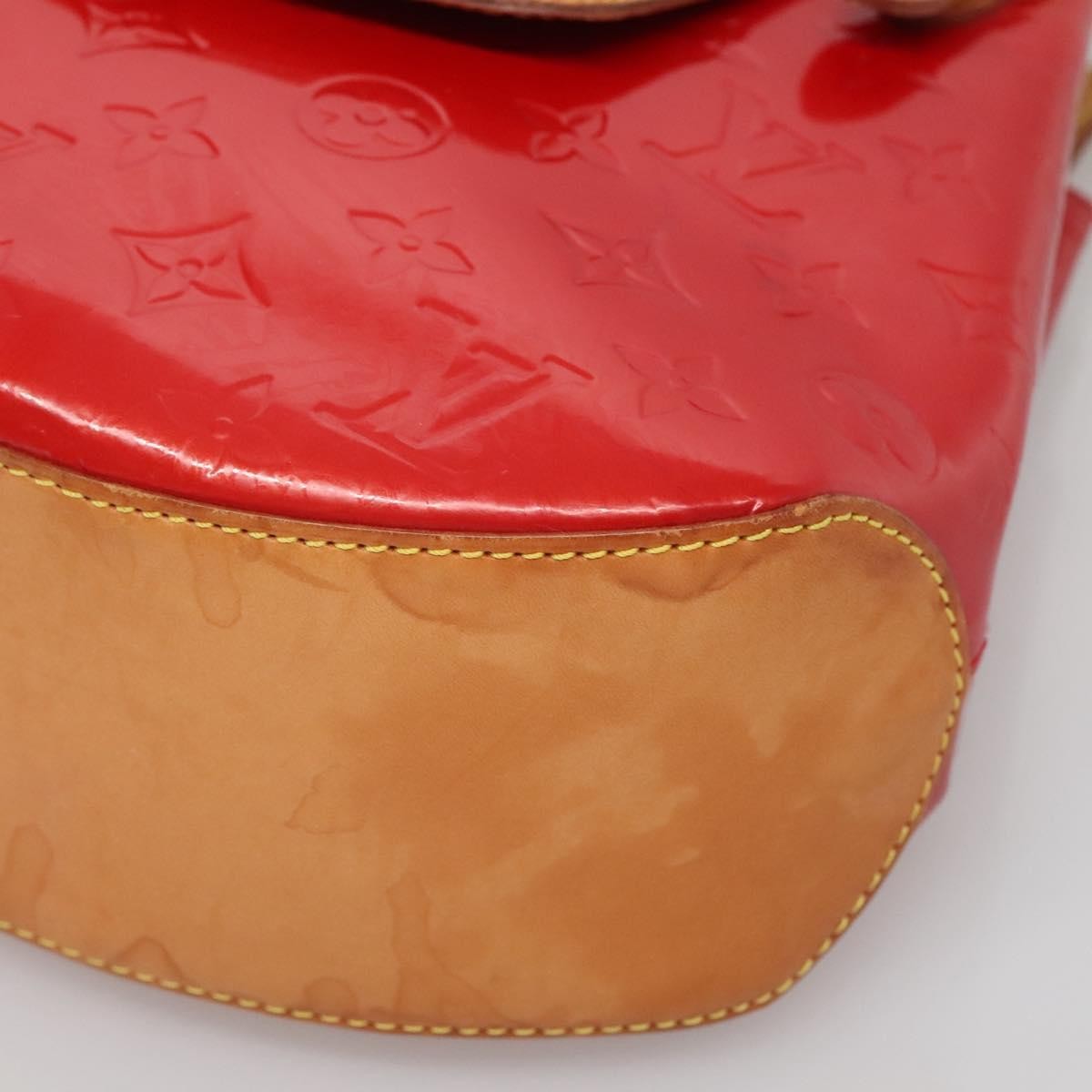Louis Vuitton LOUIS VUITTON Monogram Vernis Biscayne Bay GM Bag Rouge M91287 LV Authentic 139917