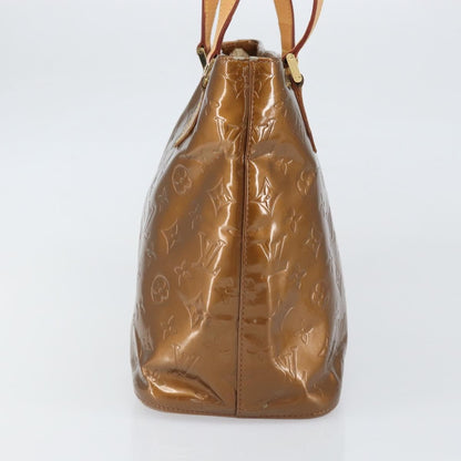 Louis Vuitton LOUIS VUITTON Monogram Vernis Houston Hand Bag Bronze M91122 LV Authentic 171944