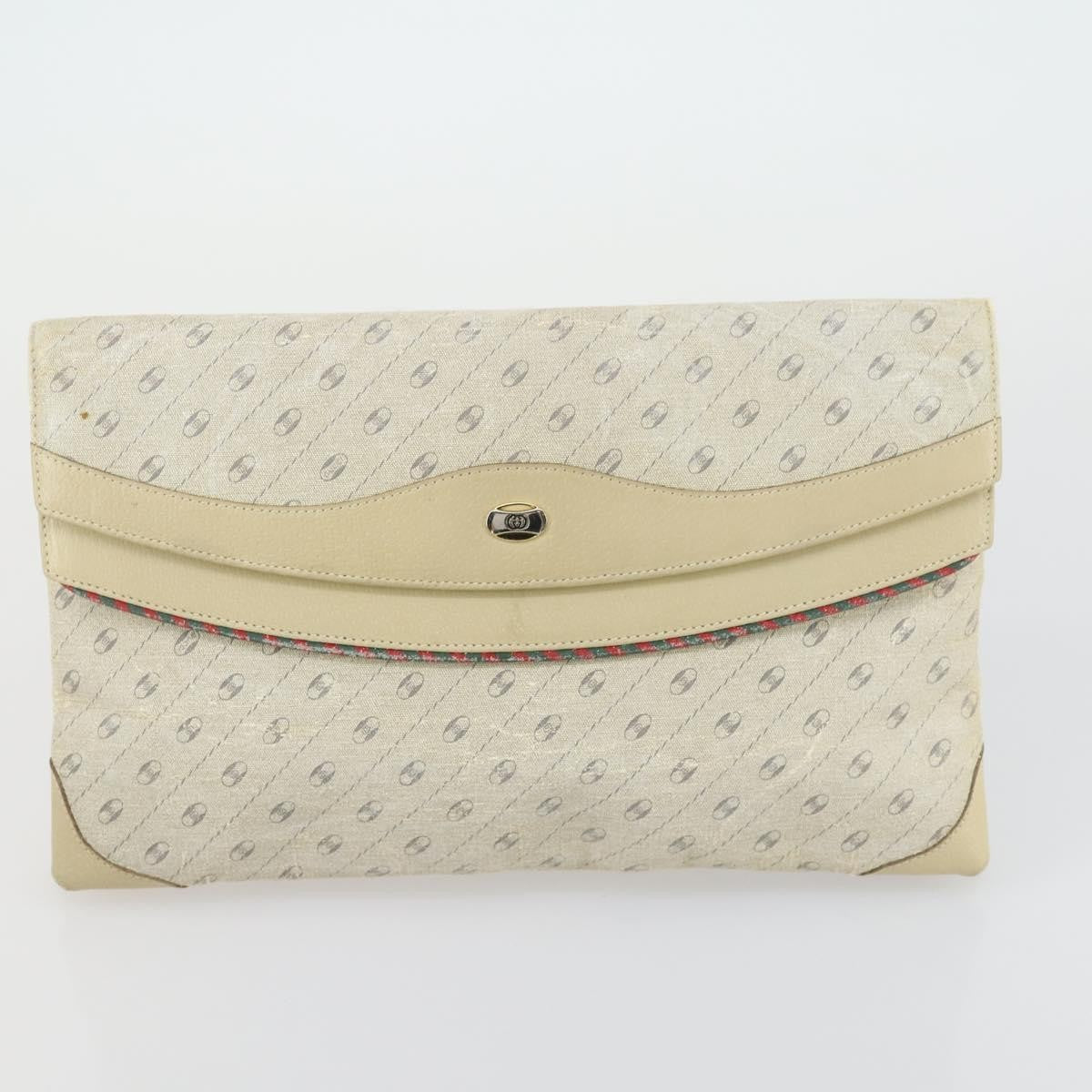 Gucci GUCCI GG Supreme Web Sherry Line Bag PVC Nylon 4 Set Beige Navy Authentic mr1719