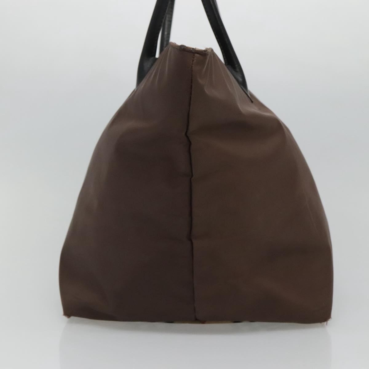 Burberrys Burberrys Blue Label Tote Bag Nylon Brown Authentic ti2871