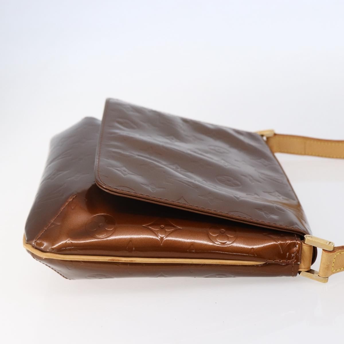 Louis Vuitton LOUIS VUITTON Monogram Vernis Thompson Street Bag Bronze M91124 LV Authentic 147761