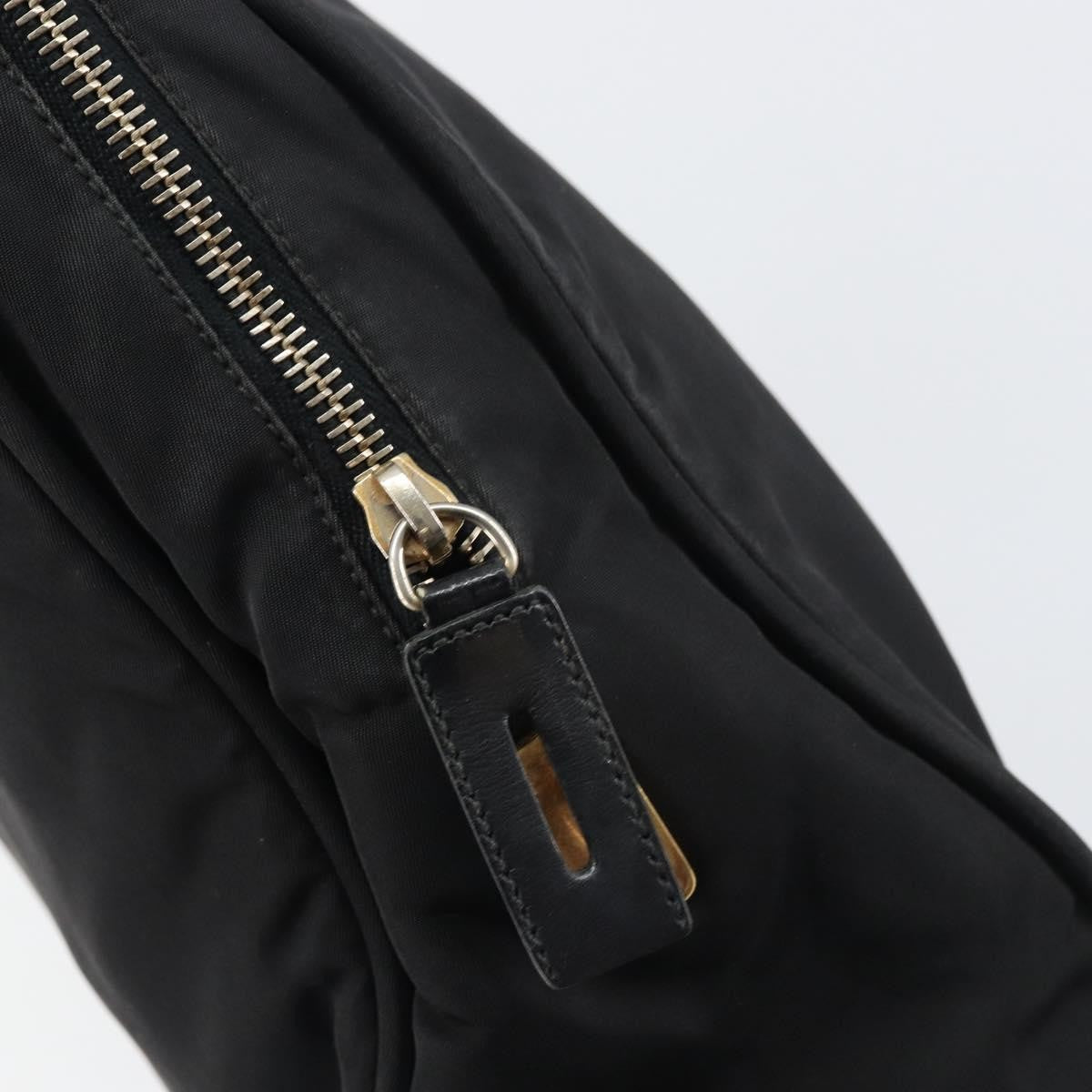 Prada PRADA Tote Bag Nylon Black Gold Authentic 156177