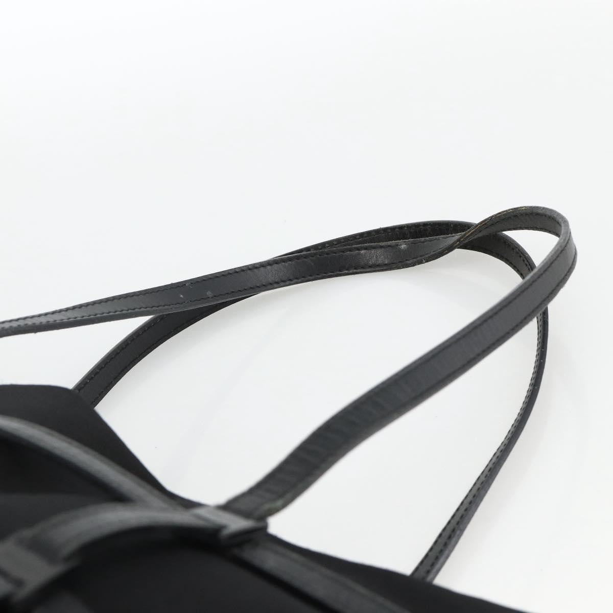 Salvatore Ferragamo Salvatore Ferragamo Tote Bag Nylon Black Silver Authentic ka3842