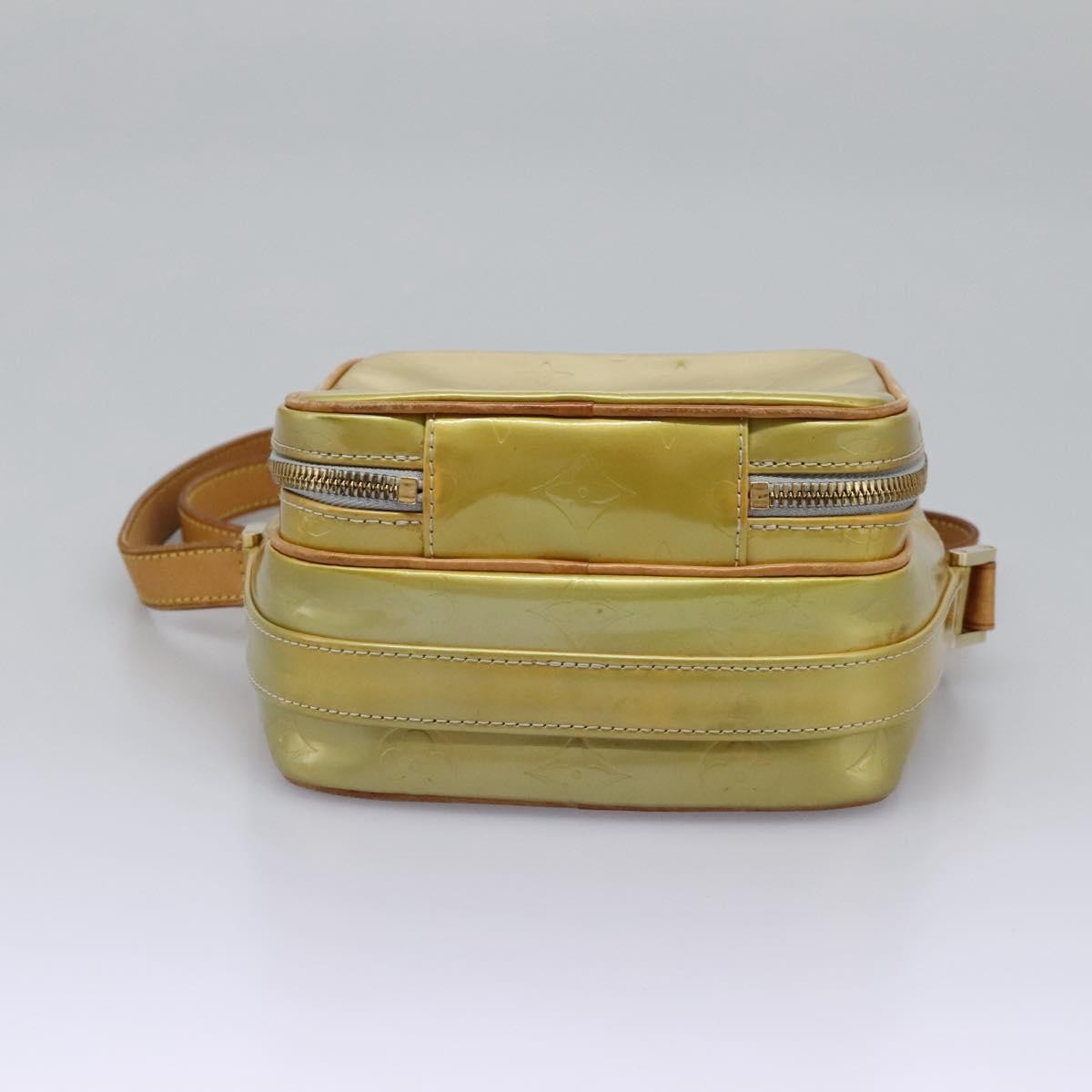 Louis Vuitton LOUIS VUITTON Monogram Vernis Wooster Shoulder Bag Gris M91036 LV Authentic ep7979
