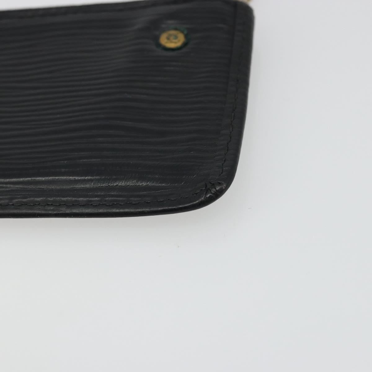 Louis Vuitton LOUIS VUITTON Epi Pochette Cles Coin Purse Black M63802 LV Authentic YKZ1632