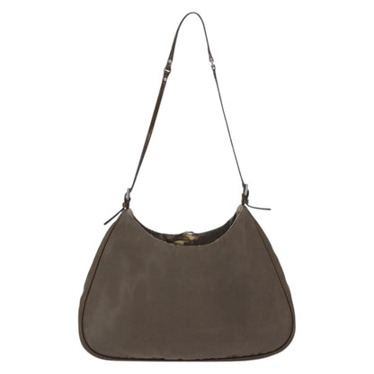 Prada PRADA Shoulder Bag Nylon Brown Authentic 153825
