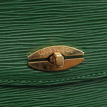Louis Vuitton LOUIS VUITTON Epi Malesherbes Hand Bag Green M52374 LV Authentic 145346