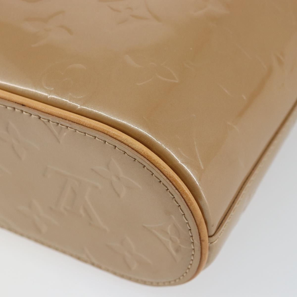 Louis Vuitton LOUIS VUITTON Vernis Stillwood Vertical Hand Bag Noisette M91364 LV Authentic gh952