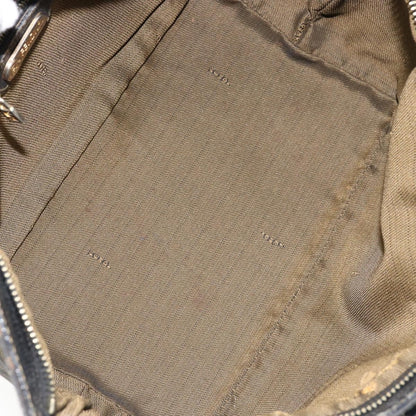 Fendi FENDI Zucca Canvas Hand Bag Brown Black gold Authentic 146809