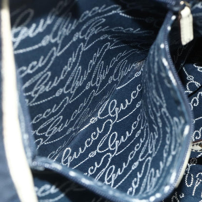 Gucci GUCCI Tote Bag Canvas Gold Navy 169949 Authentic bs34912