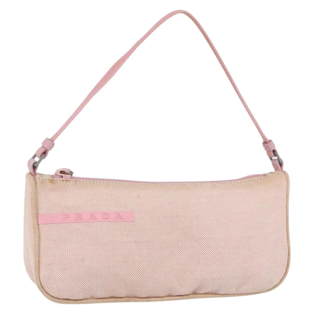 Prada PRADA Sports Accessory Pouch Canvas Pink Authentic 152004 Bag