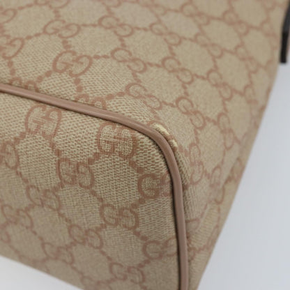Gucci GUCCI GG Supreme Tote Bag PVC Beige Gold 353440 Authentic YKZ112