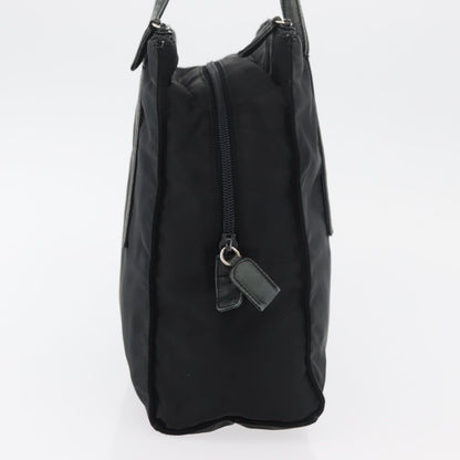 Prada PRADA Tote Bag Nylon Black Silver Authentic 175704