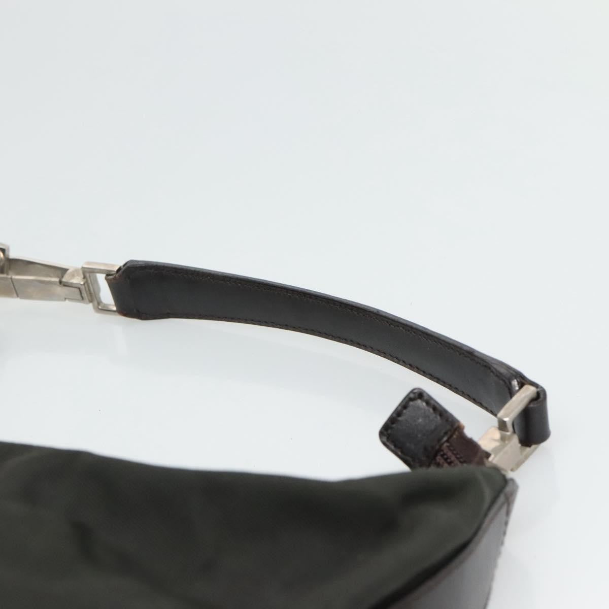 Gucci GUCCI Shoulder Bag Canvas Khaki Authentic ti2779