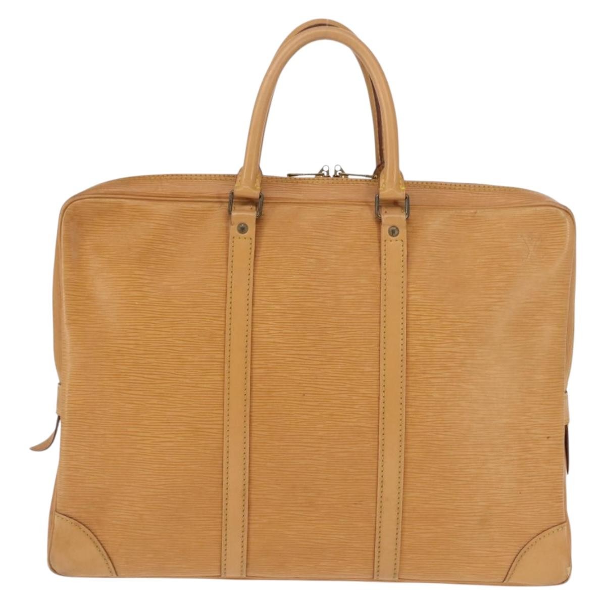 Louis Vuitton LOUIS VUITTON Epi Porte Documents Voyage Business Bag Beige M54476 Authentic th6381