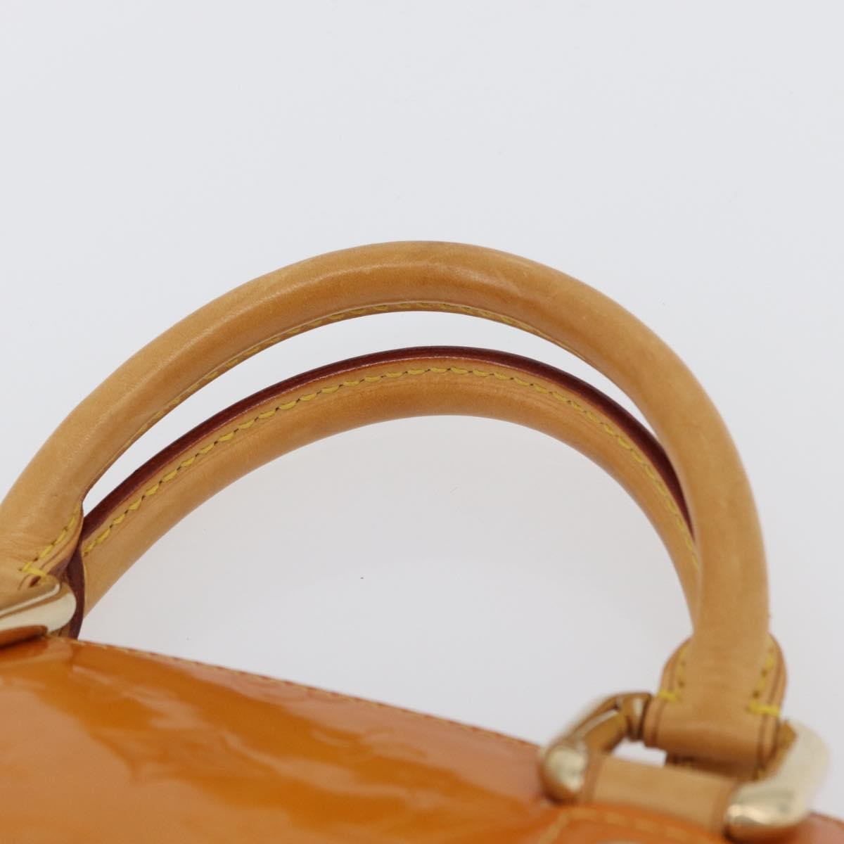 Louis Vuitton LOUIS VUITTON Monogram Vernis Forsyth Hand Bag Jaune M91112 LV Authentic mr2024
