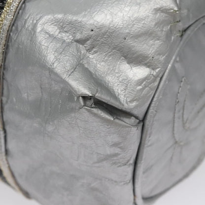 Chanel CHANEL Sports Hand Bag Coated Canvas Silver CC Authentic bs21669