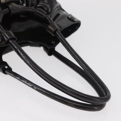 Salvatore Ferragamo Salvatore Ferragamo Gancini Hand Bag Patent leather Dark Brown Authentic bs35239