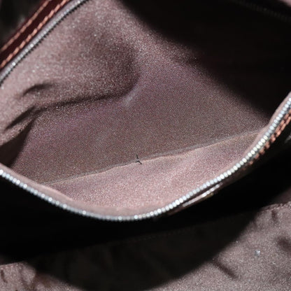 Fendi FENDI Zucca Canvas Hand Bag Black Brown Authentic ar13658
