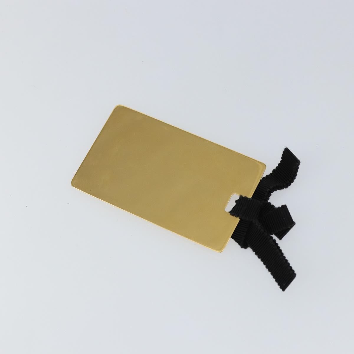 Prada PRADA Clutch Bag Satin Green Gold Authentic 145020