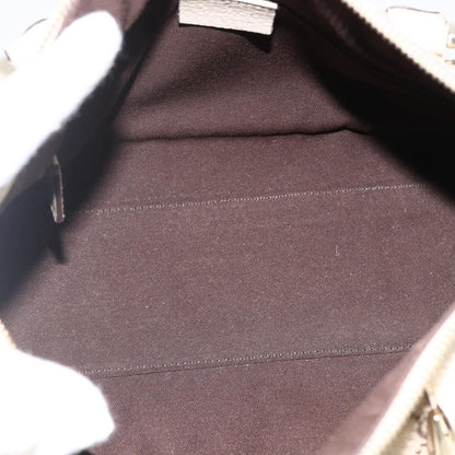 Gucci GUCCI GG Canvas Hand Bag Beige Gold 130942 Authentic BSZ194
